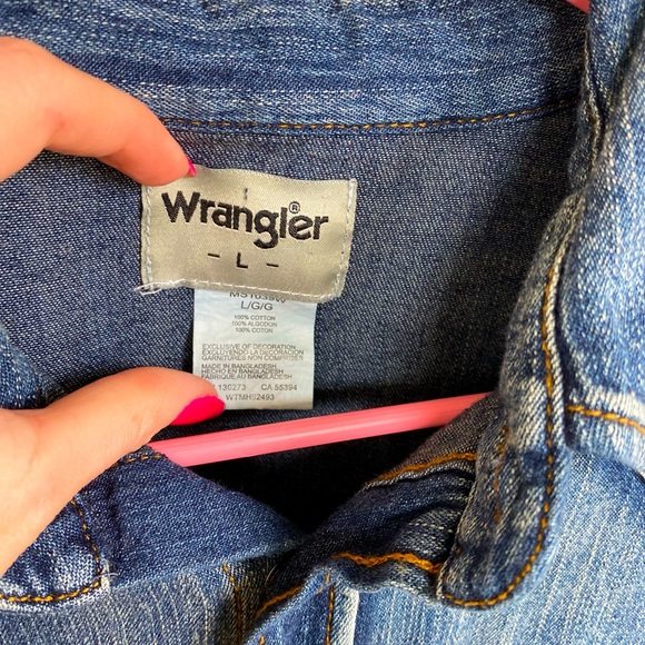 Wrangler Pearl Snap Denim long sleeve - Picture 2 of 3